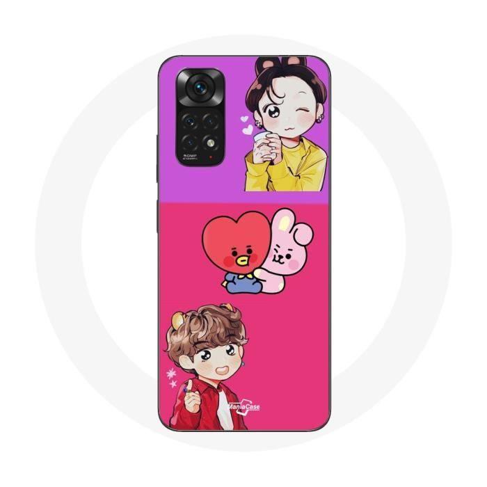 Case for Xiaomi Redmi Note 11S BTS BT21 Cooky And Tata Bangtan V And Jungkook Fanart