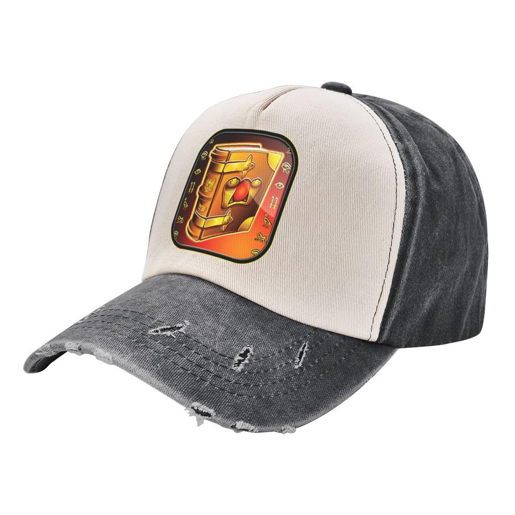 Book Of Ra Game Gaming Trucker Hat Аксессуары Повседневные потертые потертые головные уборы для женщин унисекс Регулируемые