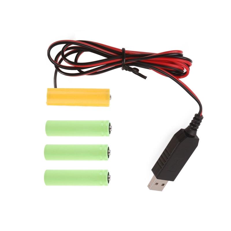 Универсальный eliminator батарей 6V LR6, USB-кабель питания с переключателями, USB на 6V LR6 AM3 батарею для светодиодной подсветки