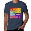 Doughnuts Galore Rainbow Square Print Tshirt Durable Work Wear Tshirt
