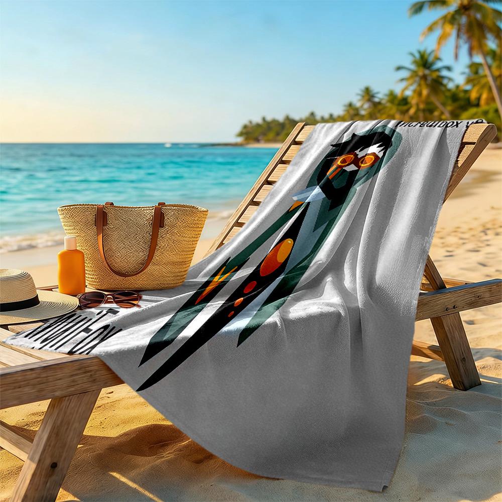 Incredibox Beach Towel Super Soft & Absorbent Comfortable Lightweight Perfect for Traveling Yoga Camping and Swimming