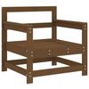 VidaXL Chaises de Jardin 2 pcs, Sièges avec Accoudoir, Fauteuils avec Dossier, Meuble de Terrasse Patio Extérieur, Marron 825495