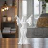 3D-печатная скульптура Женщины-призрака, Статуэтка духа для современного декора дома, Минималистичная жуткая фигурка, Фигурка леди-призрака для рабочего стола компьютера