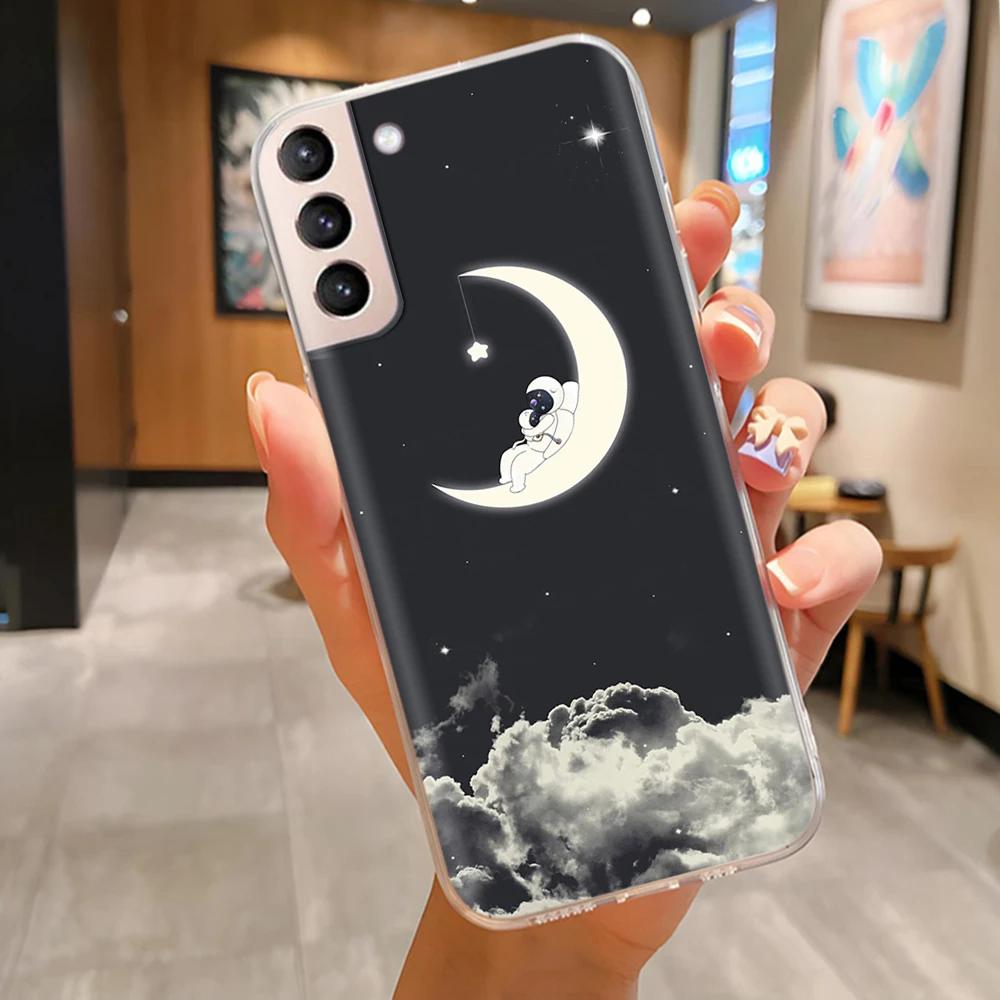 Чехол для телефона Samsung S21 FE Plus Ultra Бабочка Кошка Мягкий силиконовый чехол для Galaxy S21+ S21FE S 21 Защитный Funda Coque