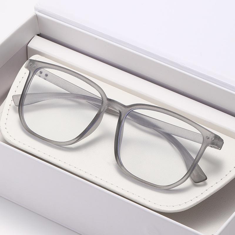 Neutral Classic Square Myopia Glasses High-Definition Blue Light Blocking Glasses Fashionable And Trendy Myopia Glasses To-4.0