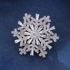 Luxurious and Auspicious Brooch High-end Women's Exquisite Rotating Snowflake Brooch Niche Design Sense Corsage Suit Accessory