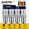 4X AUXITO 1156 7506 BA15S P21W Янтарный/Желтый 3030 SMD LED Лампочка Поворотника
