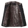 Winter Men's Jacket, Warm Fleece, Business Casual, Stand-up Collar, Jacket, Parker, Thick Coat, -30 Degrees, Warm Fur Collar