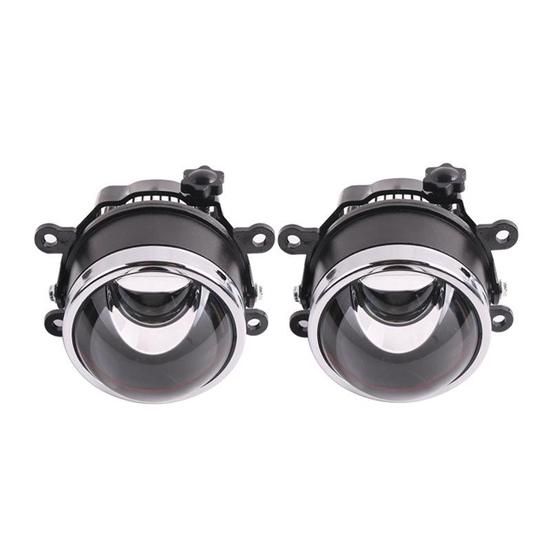 Three SANVI 3-inch Universal Bi-Beam LED Fog Lights: 35W White and Yellow Matrix Headlights