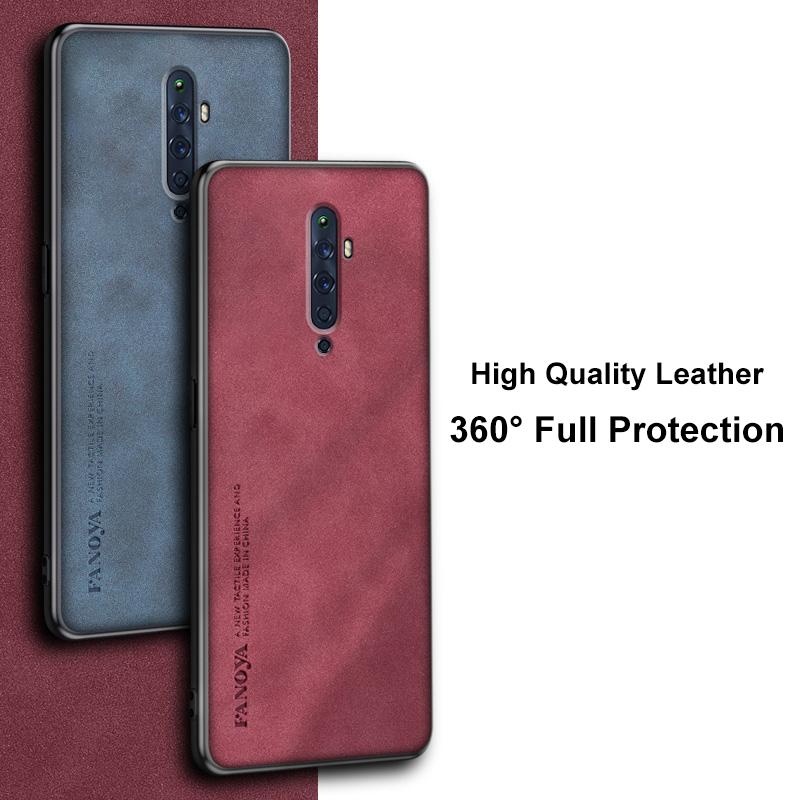 Роскошный чехол из искусственной кожи для OPPO Reno 2 Z 2Z 2F, матовый силиконовый защитный чехол для телефона OPPO Reno 10X Zoom Reno2 ZF Coque