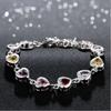 Bracelets Veile Studios Multi Coloured Heart Shaped Crystal Stone Jewellery Fashion Bangles Bracelet