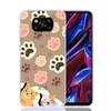 Cat Footprint Funny Paw Cute Phone Case For Xiaomi Poco F7 Ultra X7 X6 Pro X5 Redmi 15 15C 13 13C 12 12C 10 10A 10C 9 9A 9C 9T S
