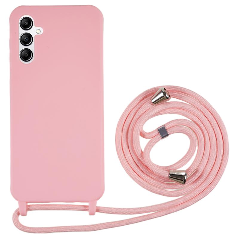 For Samsung Galaxy A14 5G/4G TPU Case Fall-proof Back Cover with Lanyard