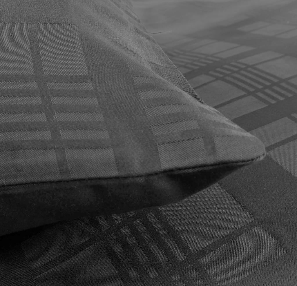 Cotton bedding 140x200 satin Marsela Premium - makosatin anthracite