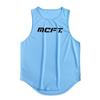 Muscleguys Summer Fitness Sweat-absorbing Breathable Sleeveless T-shirt Fashion Brand Printing Vest Men's Outer Wear Street Fashion Tops