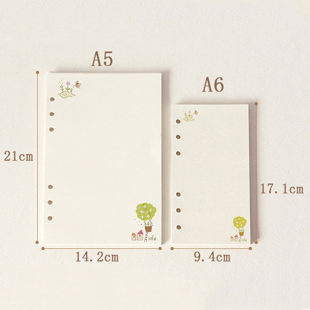 Daily Planner A5 A6 Notebook Refill Loose Leaf Paper Refill Binder Inside Page Notebook Paper