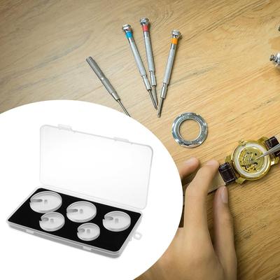 5 шт. Инструмент для прессования стекла часов, прозрачный акриловый ремонт, отверстие 5 мм