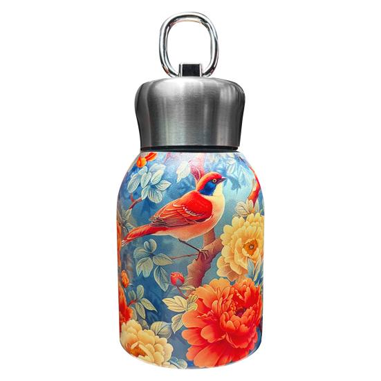 Portable Thermal Bottle Water Flask Mini Thermal Cup 300ml Insulated Tumbler for Hot Cold Drinks Leak-proof Travel Coffee Mug Gift for Lovers Parents