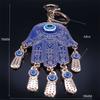 Hamsa Hand Lucky Blue Evil Eye Keychain Alloy Fatima Hands Amulet Car Bag Accessories Tassel Keyring for Women Jewelry KXH729S05