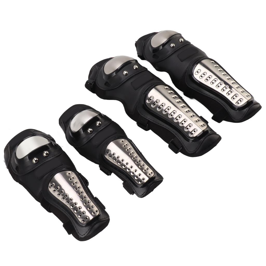 Adult Knee Elbow Pads Breathable Impact Resistant Adjustable Unisex Sport Protective Gear for Motorcycle Riding Skiing