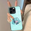Милый Чехол для Телефона Kawaii M-miku-es Для IPhone 17 Pro Max 16 15 14 Pro Max 13 11 Plus Стеклянная Крышка
