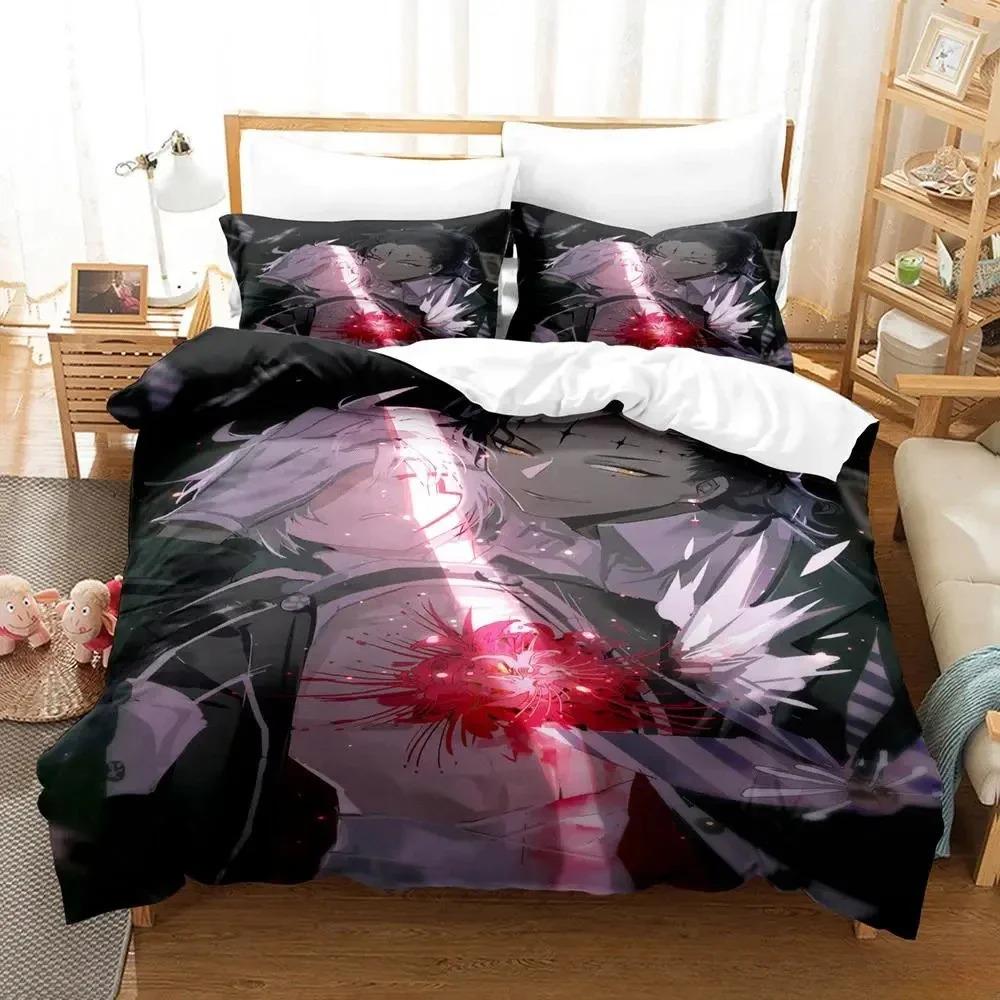 Soft Lightweight Single Twin Full Queen King New D Gray man Size Bed Adult Kid Bedroom Sets Anime parure de lit Quilt