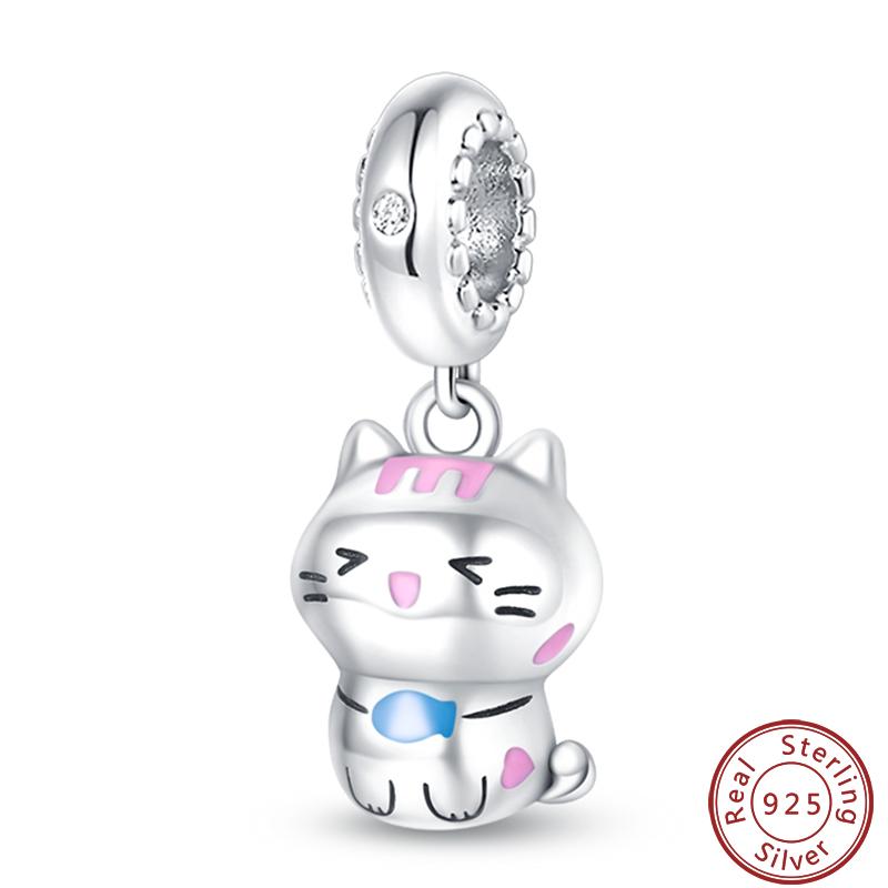 Милая серия «Кошка и собака» Медные шармы «Луна», «Бабочка», «Отпечаток лапы» 3 мм Сделай сам Изготовление изящных ювелирных изделий Подарки