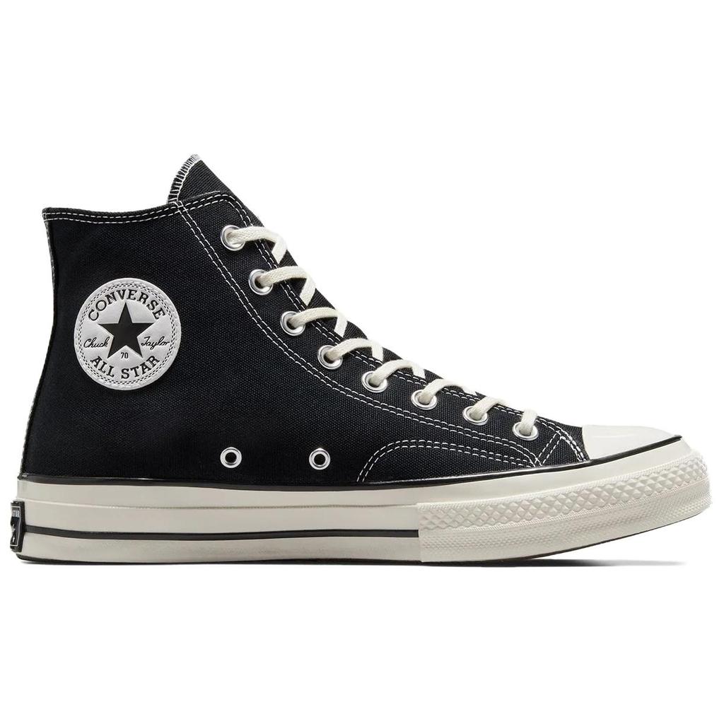 Converse Chuck 70 Comfortable and Versatile High-Top Canvas Sneakers Unisex Black