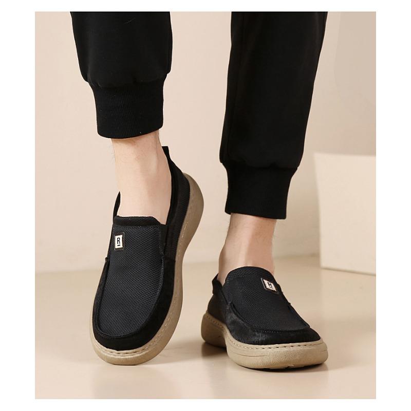 Breathable Comfortable Non Slip Wear Resistant Slip On Casual Mens Walking Shoes
