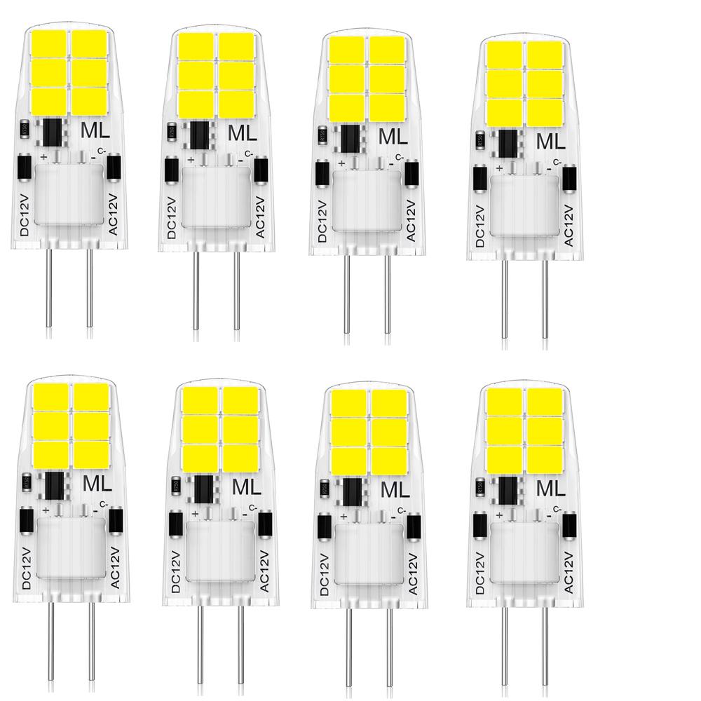 4/8 шт. G4LED вставная лампа супер яркий источник света светодиодная энергосберегающая маленькая лампочка подходит для подвесного светильника хрустальная лампа