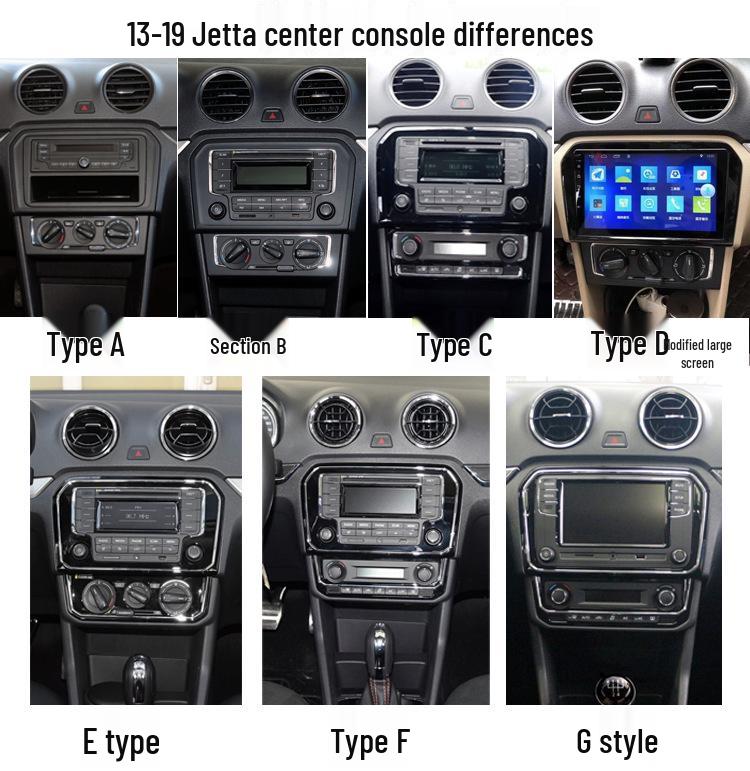 Applicable Carbon Fiber Gear Console Sticker for 2013-2019 Volkswagen Jetta Interior Modification.