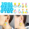 4 Styles Combined Geometry Earrings Silicone Molds Suitable for Epoxy Resin Diy Crafts Ornament Pendant Keychain Making