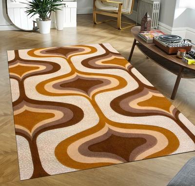 Ковер в стиле ретро, психоделический, заводной, ковер, триповый, противоскользящий, моющийся ковер для гостиной, спальни, кухни, ванной комнаты, коврик для пола