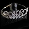 Свадебный венец крестообразный венец свадебный банкетный стразы тройная корона корона стразы тиара