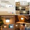Geometric Portable Night Lamp With Motion Sensing And Warm White Light For Home