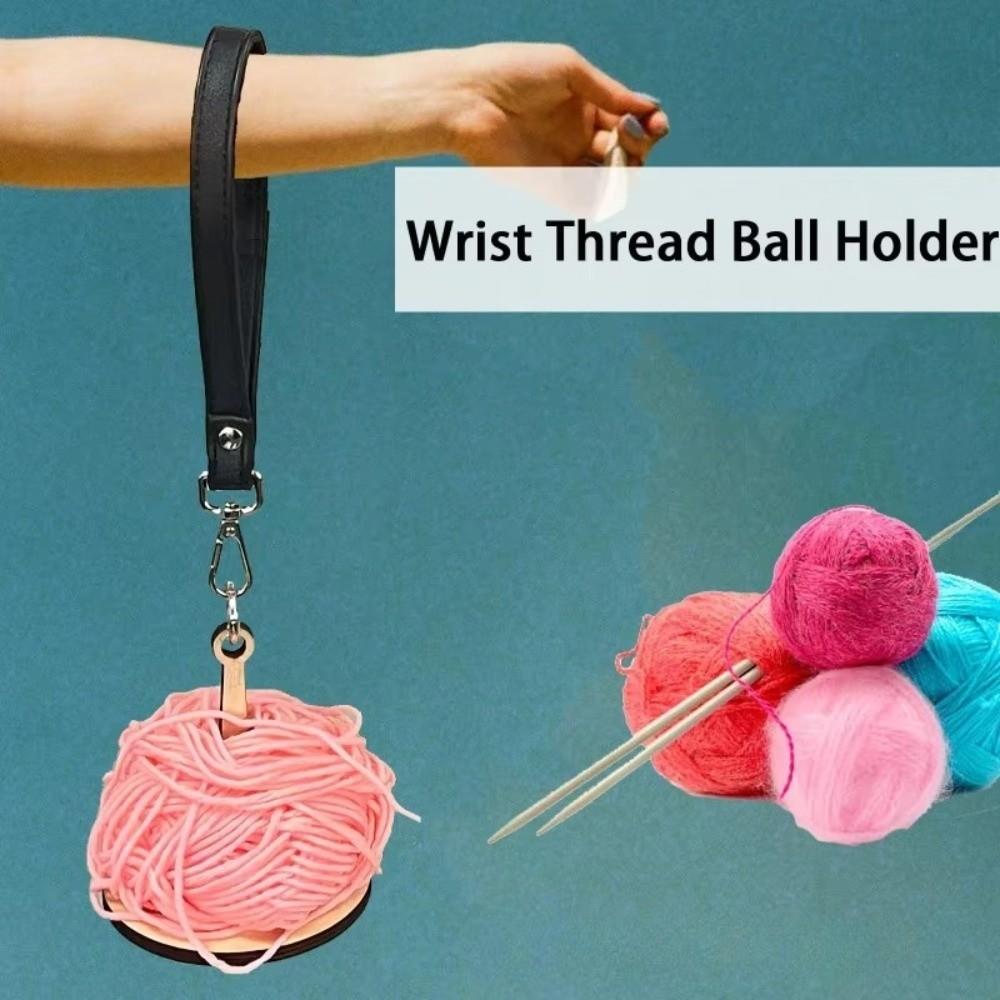 Lightweight Portable Yarn Holder Wooden Anti-Tangle Yarn Holder Spinning Stand For Crochet