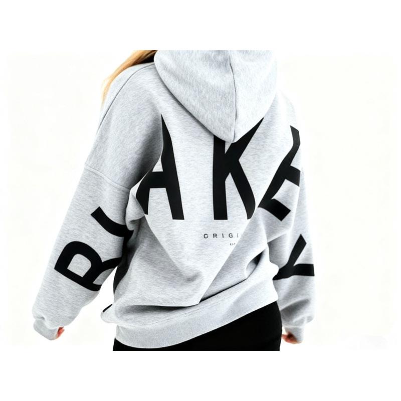 2025 Europe Cross TK Plus Unisex Velvet Cotton Hoodie - Versatile Autumn, Large Letter Print