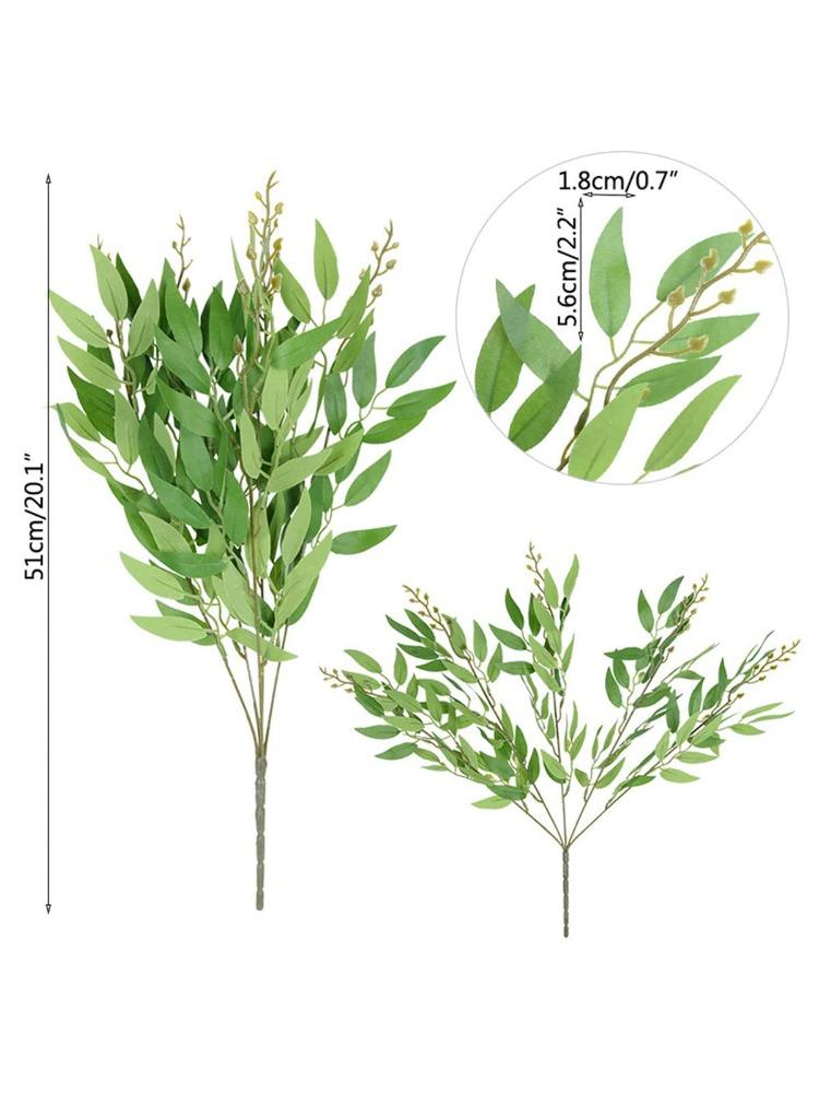 3 пучка шелковых листьев с 5 ответвлениями, искусственный букет из ивы для свадебного декора, украшения дома, сада, вазы, для вечеринки в стиле джунглей, для изготовления венков из растений своими руками