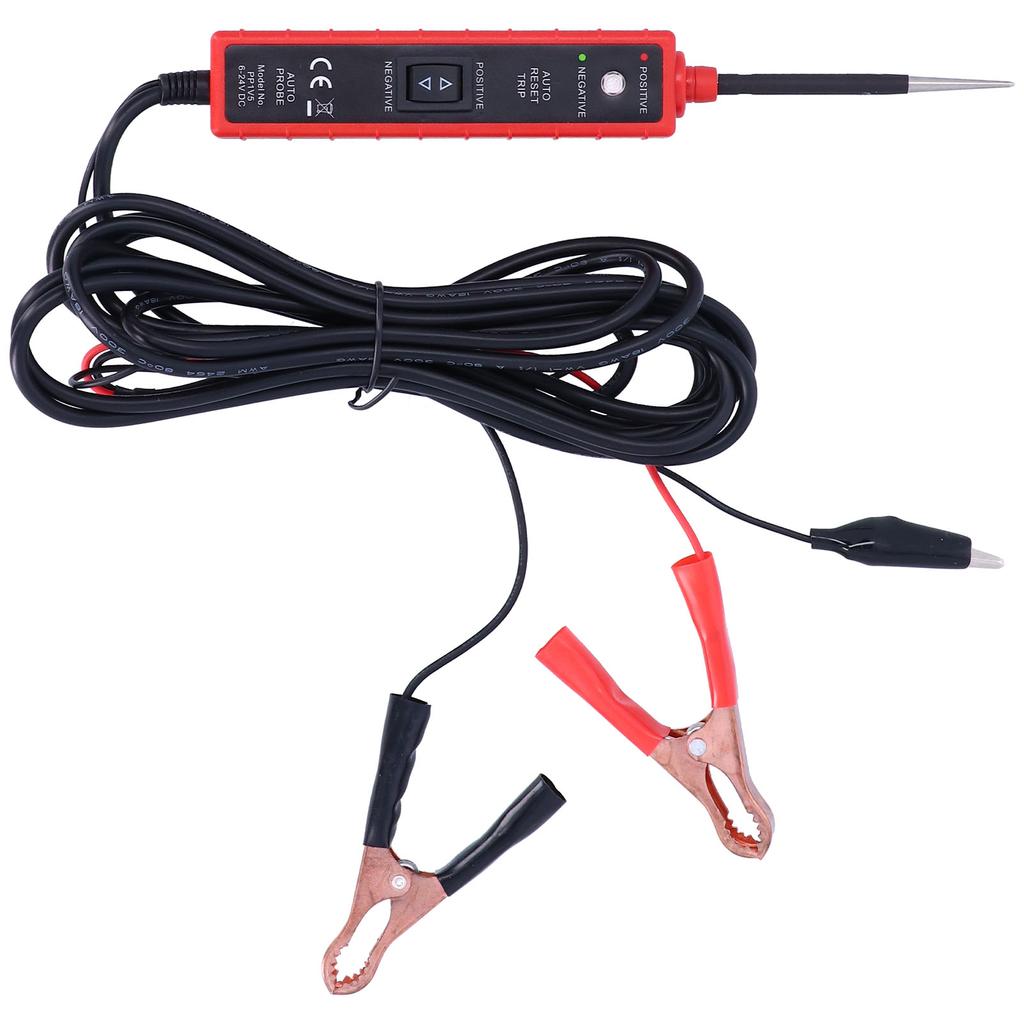 6‑24V Power Circuit Electrical Circuit Tester Detector Professional Auto Diagnostic Tool with 14.8ft Cable