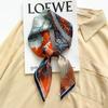 New Spring and Summer Fashionable Silk Square Scarf for Women Korean Style Mulberry Silk Gift Scarf Scarf Print