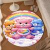Rainbow Bears  Round Rug for Livingroom,Bedroom, Palyroom, Chair Rug, Area rug, Circle Carpet, Large Size Fan Christmas gift