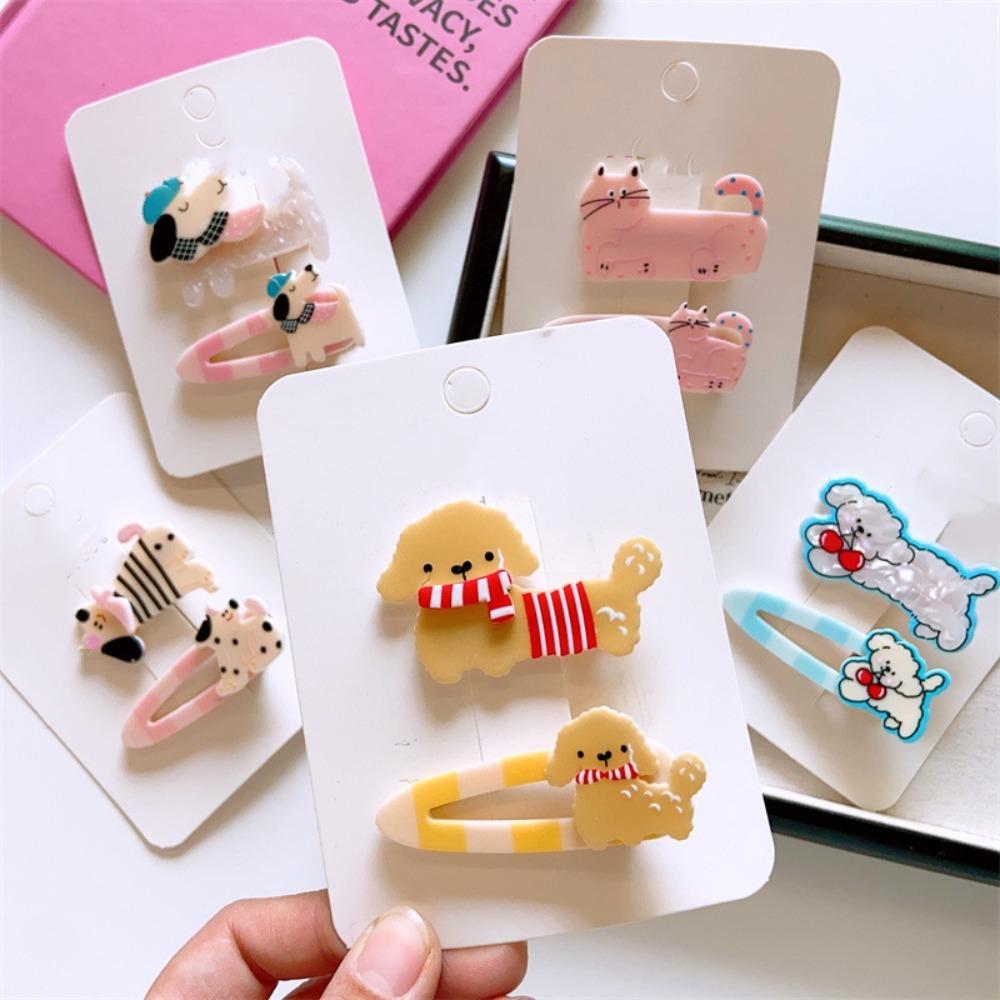 Металлическая заколка для волос в виде утконоса для собак, водонепроницаемые заколки для животных, милая заколка для волос для кошек, подарок