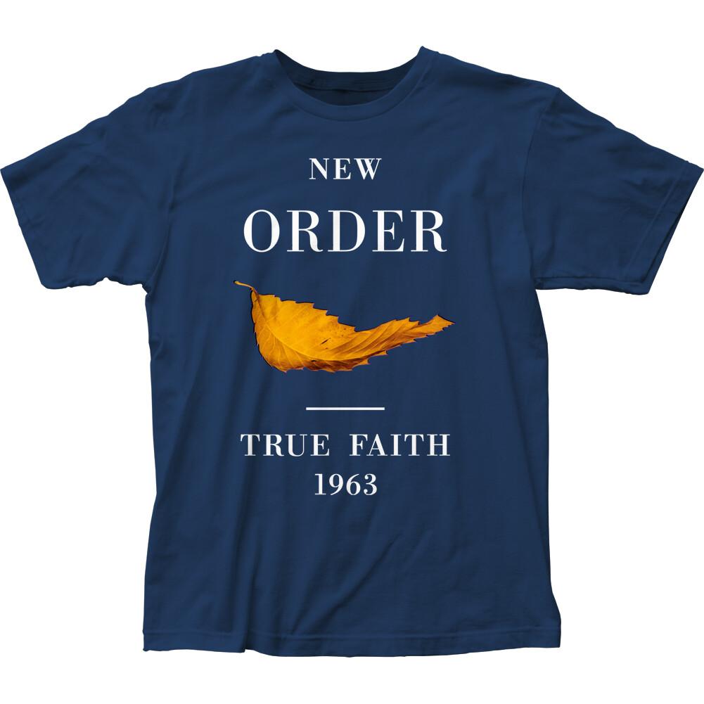 26 New Order True Faith T Shirt Mens Licensed Rock N Roll Band Retro Tee Navy Blue Unisex T-Shirt