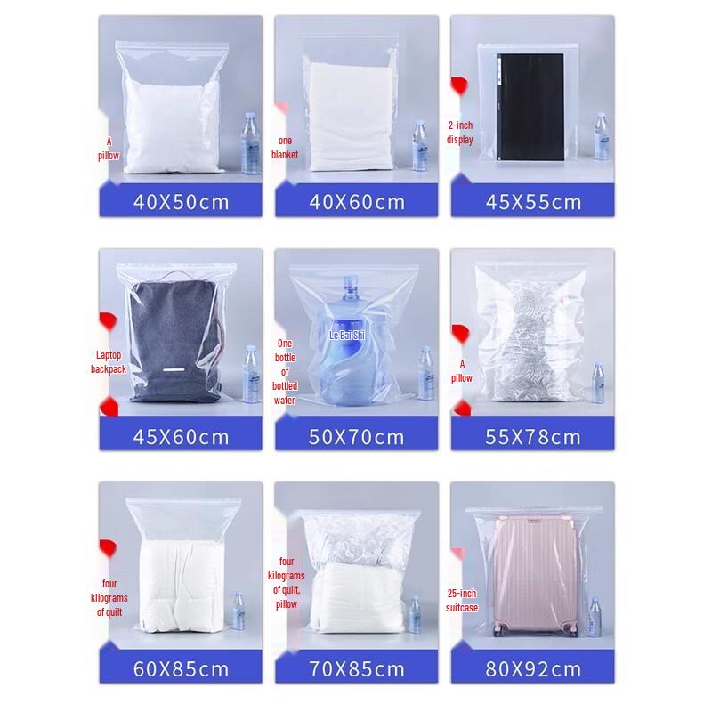 Self-Sealing Transparent Storage Bags