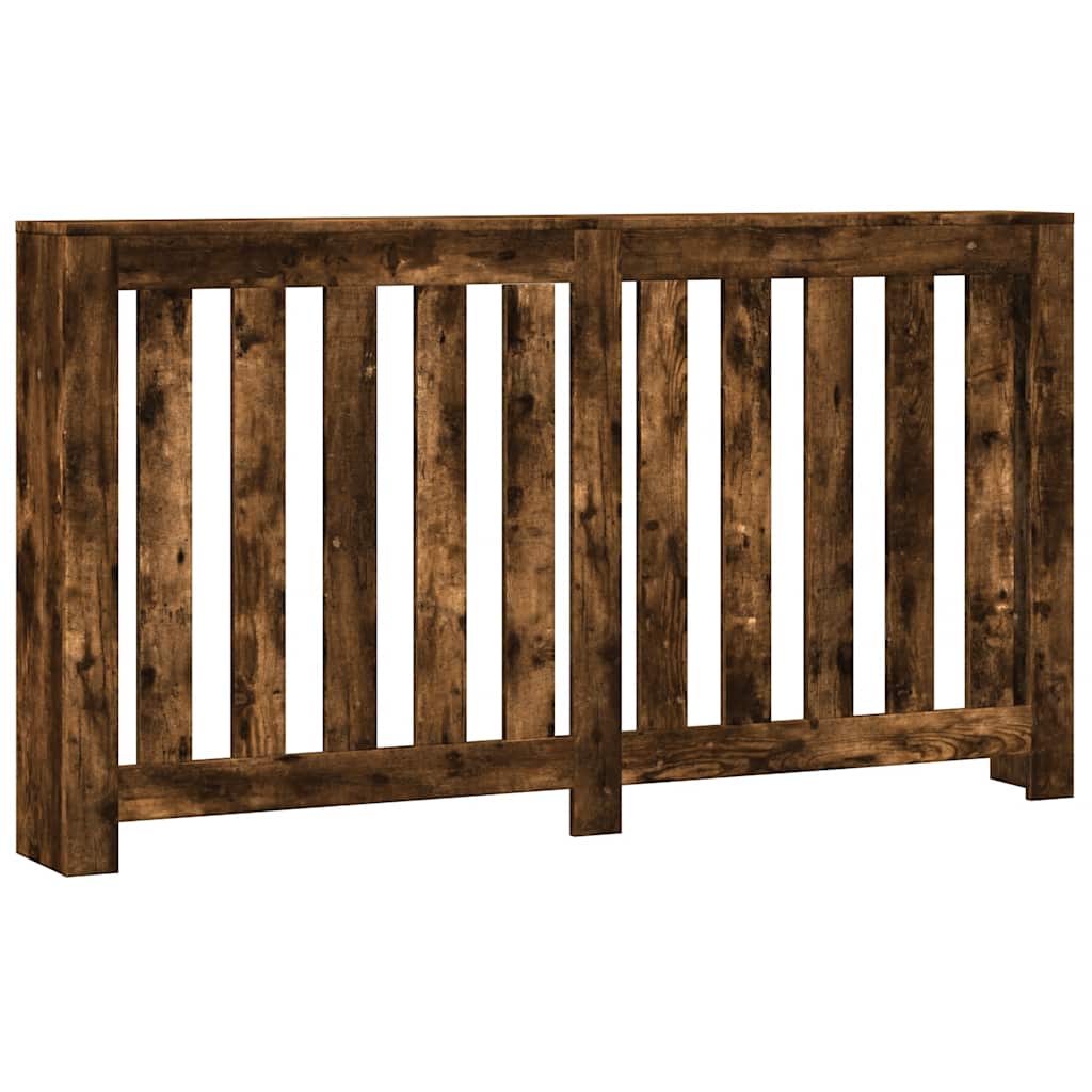 Radiator Cover Smoked Oak 149 x 20 x 82 cm Engineered Wood