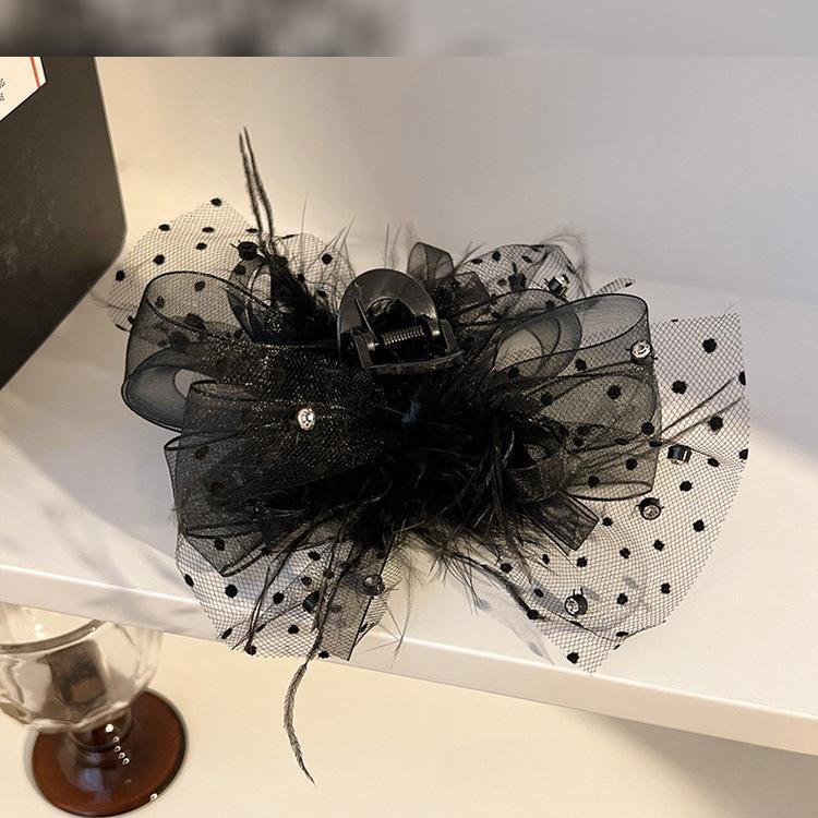 1 шт. Премиум сетчатый диск-перо для волос, зажим для волос, заколка для головы, заколка для волос в виде акулы