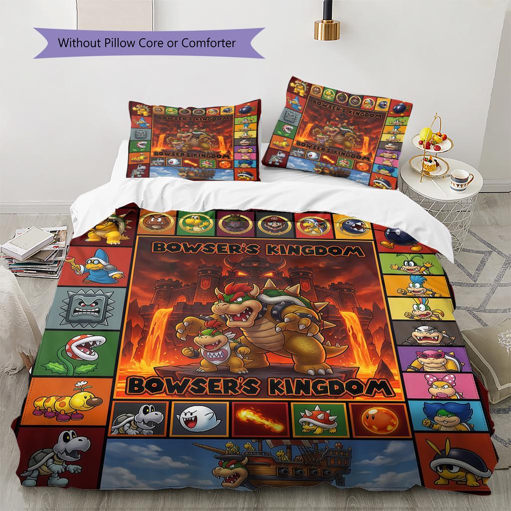 Super Mario Soft and Comfortable Duvet Cover,Children's Bedding Set Gift,Extra Large Size, Various Sizes Available -HYQ97