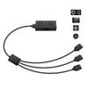 RGB Конвертер 5V в 12V RGB Хаб Переходник 3pin в 4pin ARGB для Подсветки Вентиляторов Разъем Sata Для RGB Вентилятора MSI