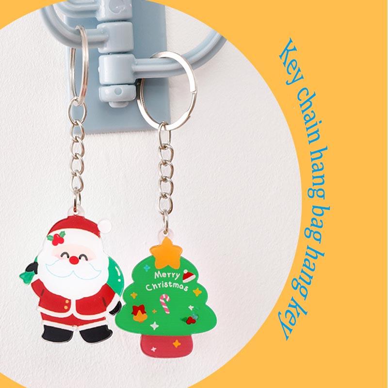 8 шт. Праздничный прочный брелок в виде оленя Санты для рюкзака, праздничные украшения