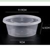 Одноразовый прозрачный круглый контейнер для еды